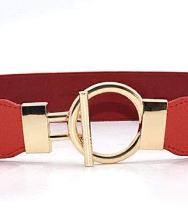 Red and gold waist belt